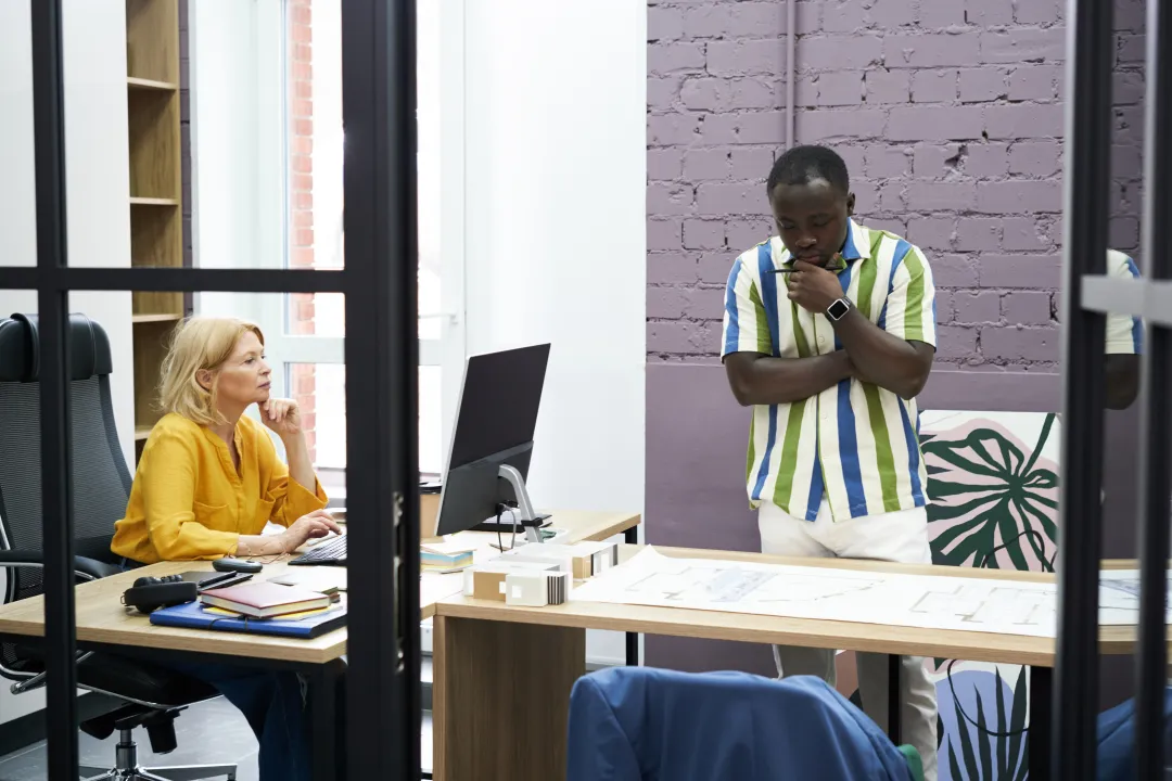 Our team in the office